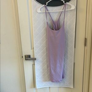 Lavender Slip Dress Easy Peasy style